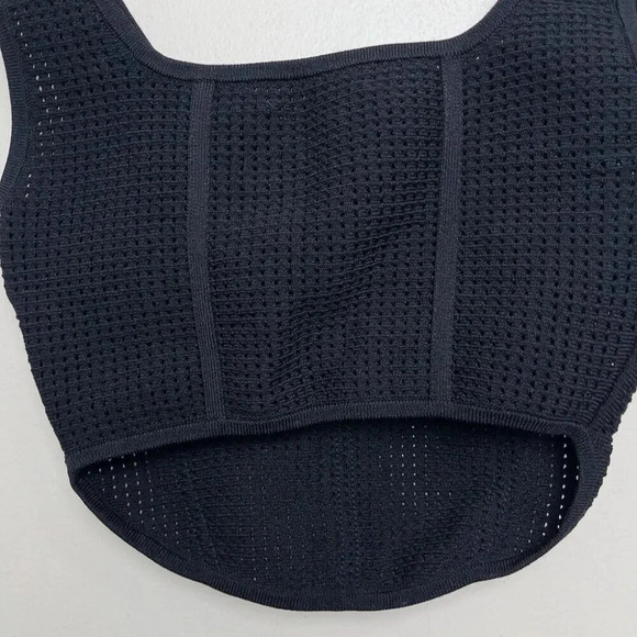 Aritzia XS Babaton Sculpt Knit Bustier Tank Square-neck Bustier Tank In Black - Picture 10 of 13